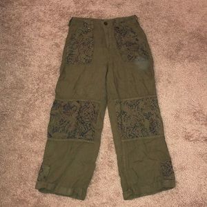 Green free people pants